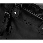 Torba męska podróżna weekendowa SOLIER S16 czarna Solier czarny Skorzana.com