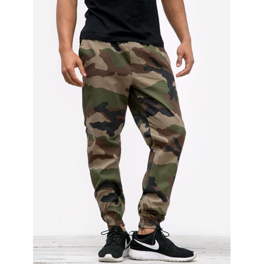 Ripstop Jogger Stretch Olive Camouflage bialy Urbancity XL UrbanCity.pl