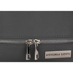 Torebka Skórzana Listonoszka Vittoria Gotti Czarna (kolory) szary Vittoria Gotti PaniTorbalska