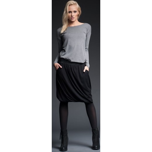 Spódnica z kieszeniami Vzoor czarny showroom.pl