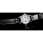 ZEGAREK DAMSKI JORDAN KERR - COSMO (zj668a) - DUAL TIME - Czarny || Srebrny