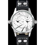 ZEGAREK DAMSKI JORDAN KERR - COSMO (zj668a) - DUAL TIME - Czarny || Srebrny