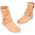 botki - skóra naturalna - model 425 - kolor camelowy