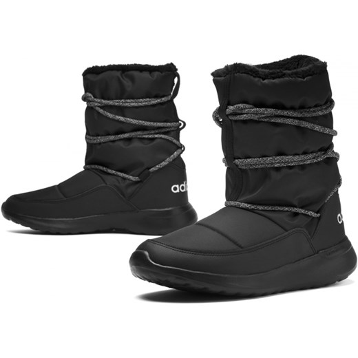 Śniegowce damskie Adidas czarne sznurowane