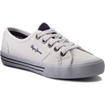 Tenisówki PEPE JEANS - Baker Basic Boy PBS30334 White 800 Pepe Jeans 34 eobuwie.pl