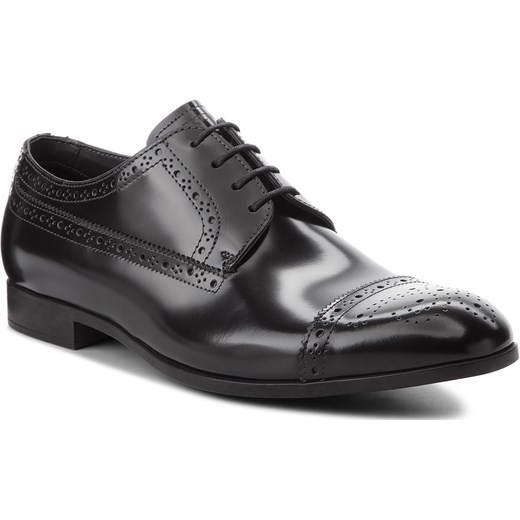 Półbuty EMPORIO ARMANI - X4C345 XF057 00002 Black Emporio Armani czarny 45 eobuwie.pl