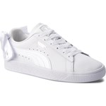 Sneakersy PUMA - Basket Bow Jr 367321 01 Puma White/Puma White Puma 37.5 okazja eobuwie.pl