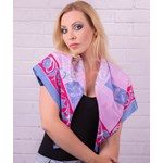 EM-0921 Apaszka Jedwabna Drukowana MADE in ITALY ELSANTI Milanówek 88x88 ELSANTI Milanówek