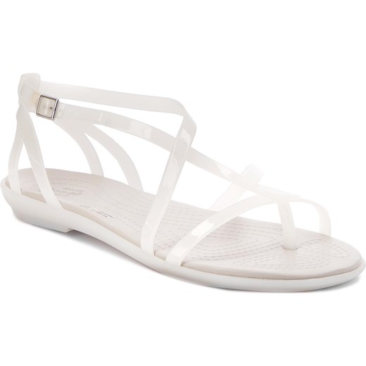 Japonki CROCS - Isabella Gladiator Sandal W 204914 Oyster/Pearl White Crocs 36.5 okazja eobuwie.pl