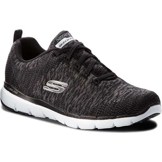 Buty SKECHERS - Flex Appeal 3.0 13062/BKW Black/White Skechers 36 eobuwie.pl