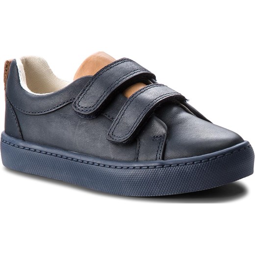 Półbuty CLARKS - City Oasis 261359136 Navy Combi Lea Clarks 30 eobuwie.pl