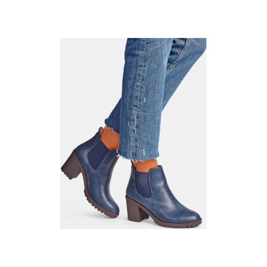 Niebieskie botki Jane DeeZee.pl 39
