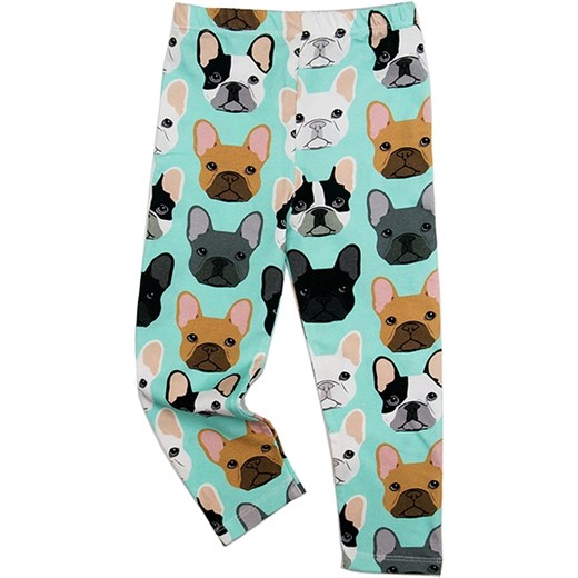 LEGGINSY BULDOŻKI 110/116(4-6Y) i love milk