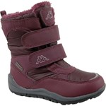 Buty zimowe dziecięce Kappa śniegowce bez wzorów na rzepy