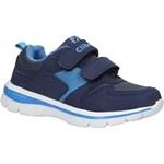 Granatowe buty sportowe dziecięce Casu na rzepy