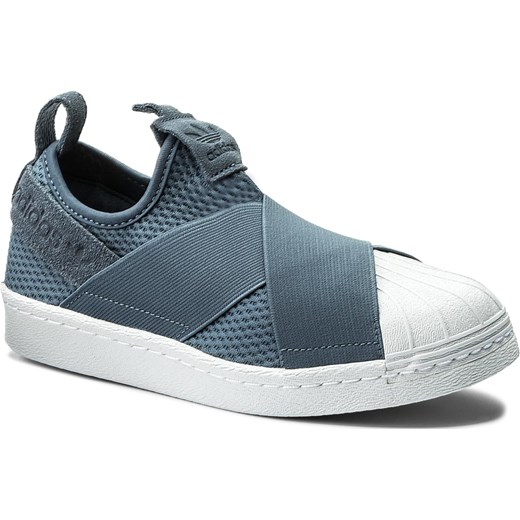Trampki damskie Adidas superstar płaskie bez zapięcia bez wzorów z zamszu