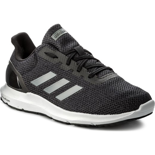 Adidas buty sportowe męskie czarne z tworzywa sztucznego sznurowane na wiosnę