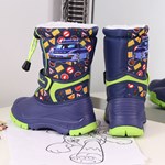Buty zimowe dziecięce American Club fioletowe