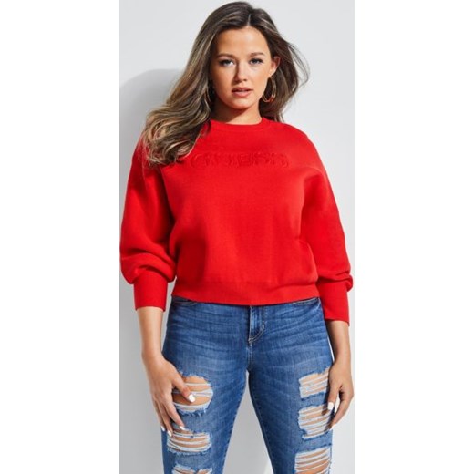 Guess sweter damski z okrągłym dekoltem