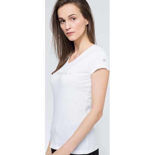 T-shirt damski TSD259 - biały 4F