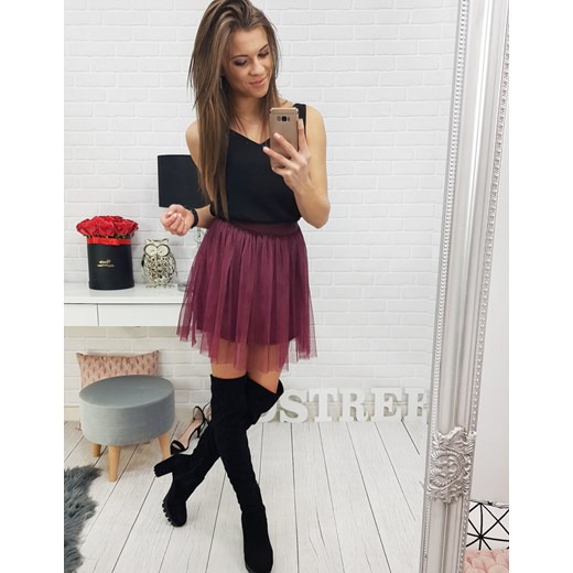 Spódnica Dstreet letnia czerwona mini