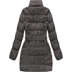 DŁUGA KURTKA Z PASKIEM KAKAOWA (610BS-2) Go-Start XXL (44) wyprzedaż goodlookin.pl