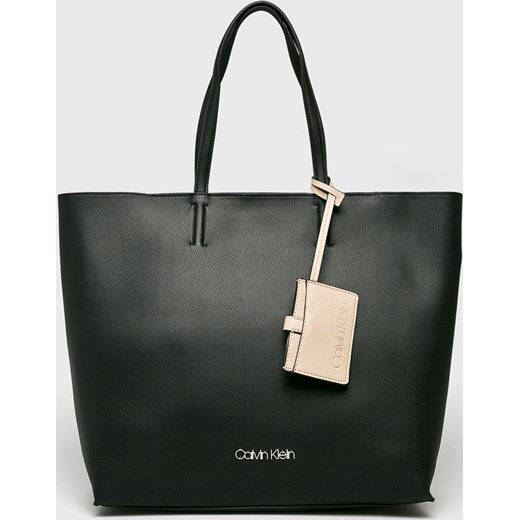 Shopper bag Calvin Klein ze skóry ekologicznej