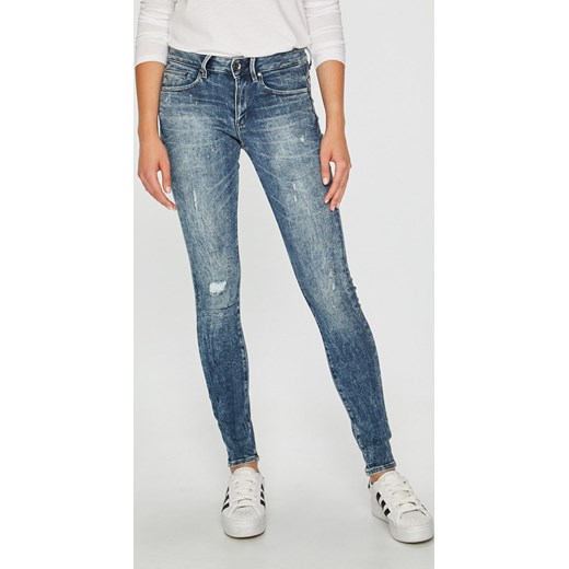 Jeansy damskie G-Star Raw bez wzorów w miejskim stylu
