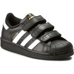 Trampki dziecięce czarne Adidas na rzepy