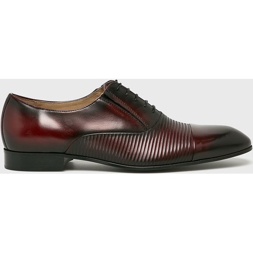 Buty eleganckie męskie Conhpol skórzane sznurowane