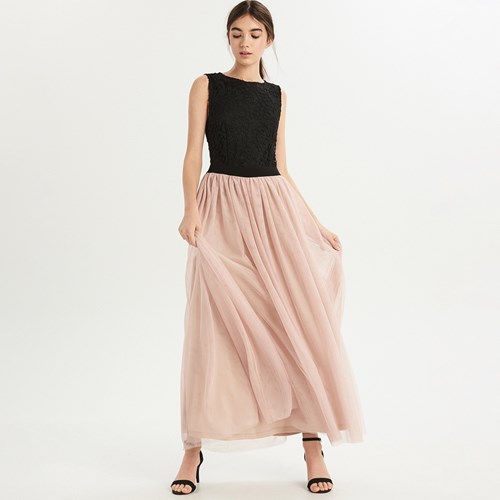 Sinsay - Sukienka maxi - Wielobarwn