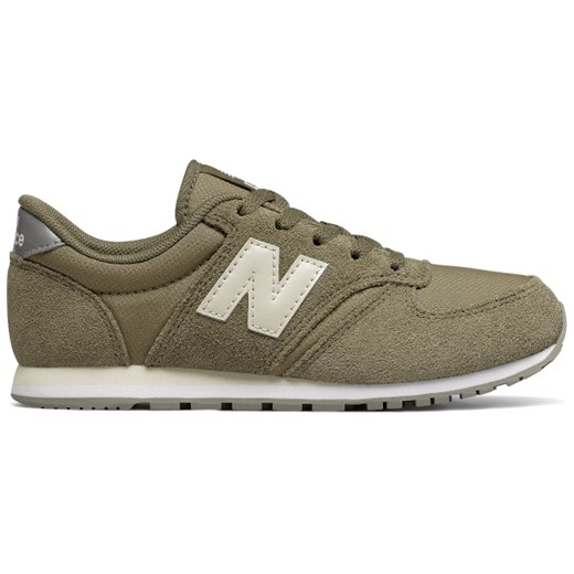 Buty sportowe dziecięce New Balance sznurowane z zamszu bez wzorów