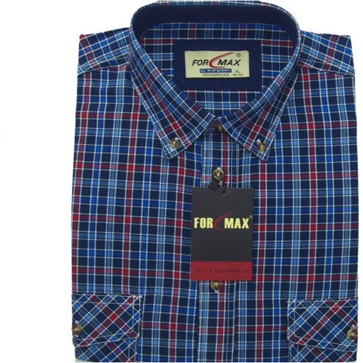 KOSZULA SPORTOWA MĘSKA W KRATKĘ! XXL 43/44 FS57 Formax XXL Modameskado6xl