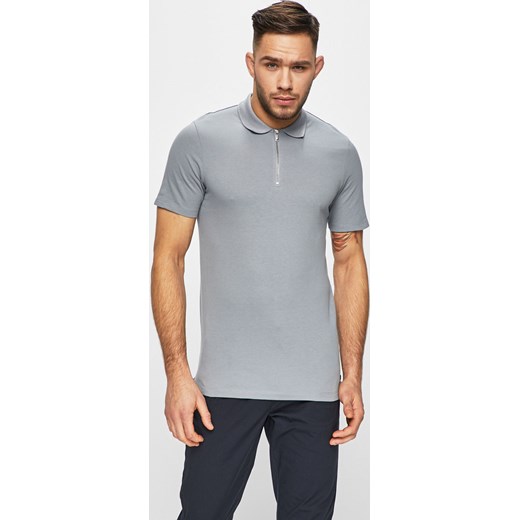 Premium By Jack&jones t-shirt męski niebieski na wiosnę bez wzorów