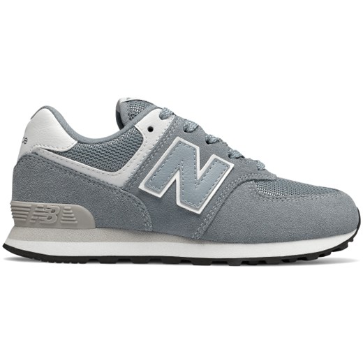 Buty sportowe dziecięce New Balance niebieskie sznurowane zamszowe