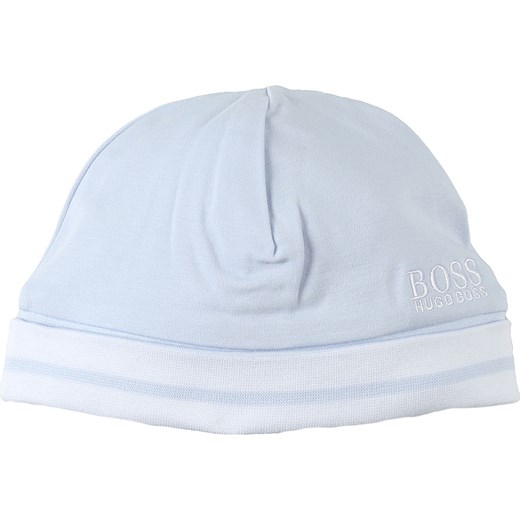 Hugo Boss Czapki Niemowlęce dla Chłopców, jasny niebieski, Bawełna, 2019, 40 42 44 46 Hugo Boss 40 RAFFAELLO NETWORK