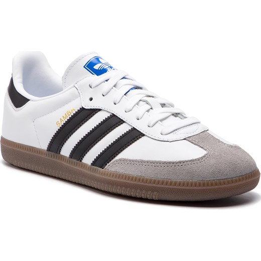 Buty sportowe męskie białe Adidas sznurowane