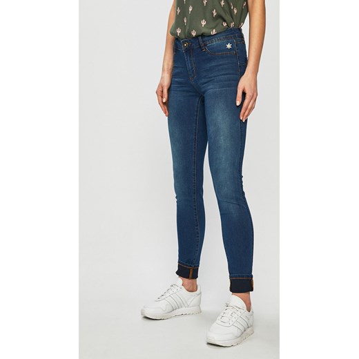 Jeansy damskie Desigual bawełniane