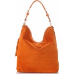 Shopper bag Genuine Leather skórzana na ramię bez dodatków