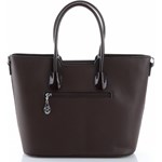 Shopper bag Silvia Rosa elegancka duża na ramię ze skóry ekologicznej