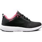 Buty sportowe damskie Umbro na fitness czarne bez wzorów płaskie sznurowane