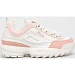 Białe sneakersy damskie Fila sznurowane