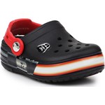 Klapki dziecięce czarne Crocs z gumy