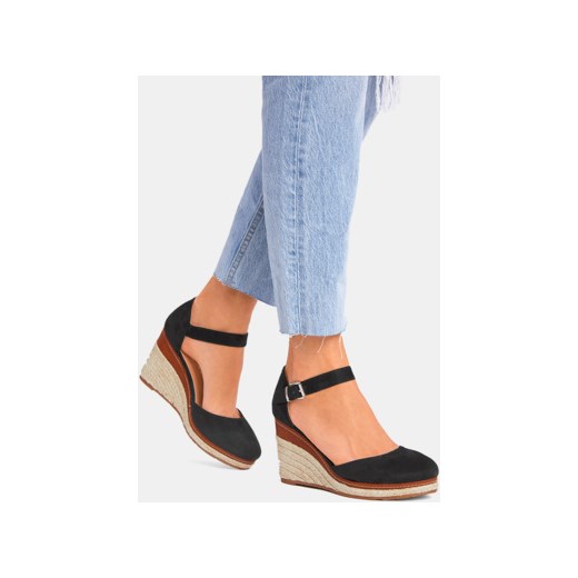 Espadryle damskie DeeZee z tkaniny czarne