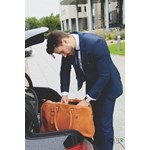 Skórzana torba męska podróżna, weekendowa Solier brązowa Solier uniwersalny Skorzana.com