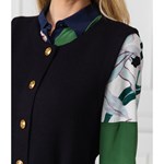 Sukienka Tory Burch z okrągłym dekoltem mini bez rękawów