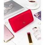 Portfel damski czerwony Milano Design elegancki
