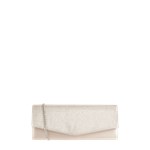 Torebka Kuvert Clutch z satyny z efektowną przędzą Jake*s Cocktail One Size Peek&Cloppenburg