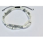 Bransoletka White Howlite Double Lena Gorzycka Jewels XS EleganckiPan.com.pl