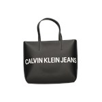 Shopper bag Calvin Klein czarna do ręki duża